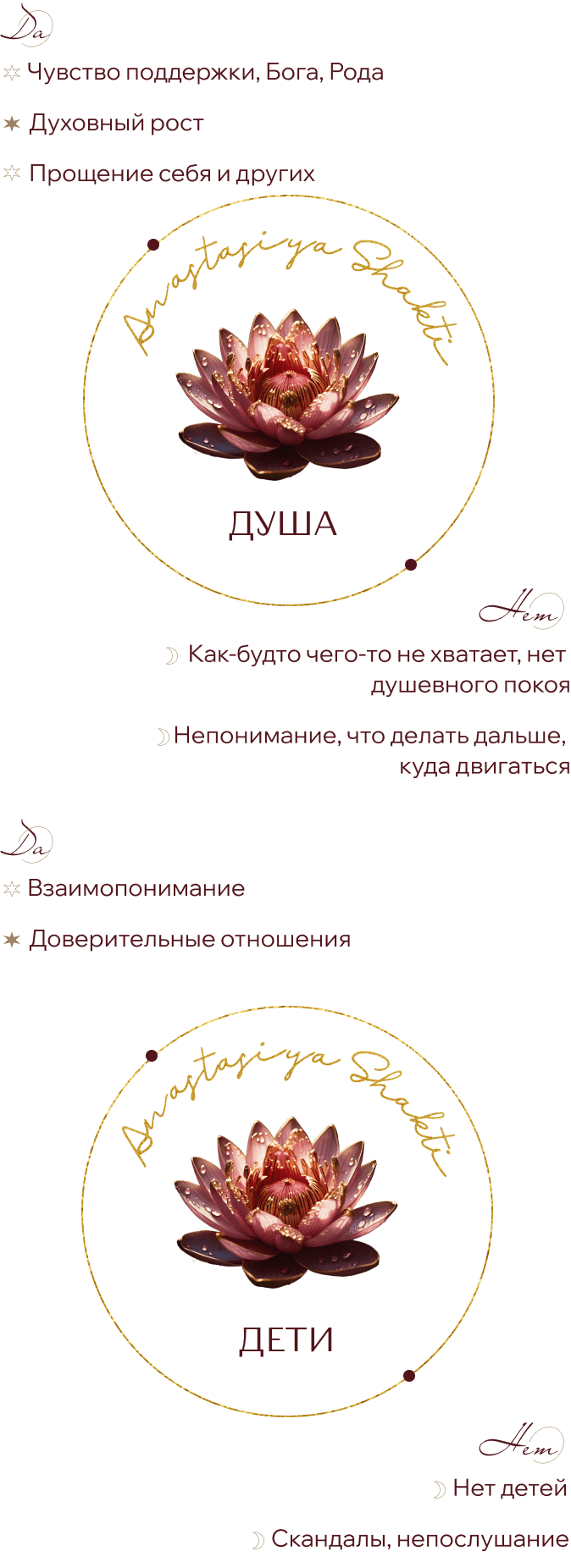 схема созвучности со вселенной дети и душа